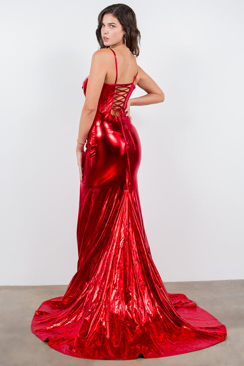 Bliss Spaghetti Top Dress with Fitted Mermaid Skirt for Women, Sizes XS-3XL